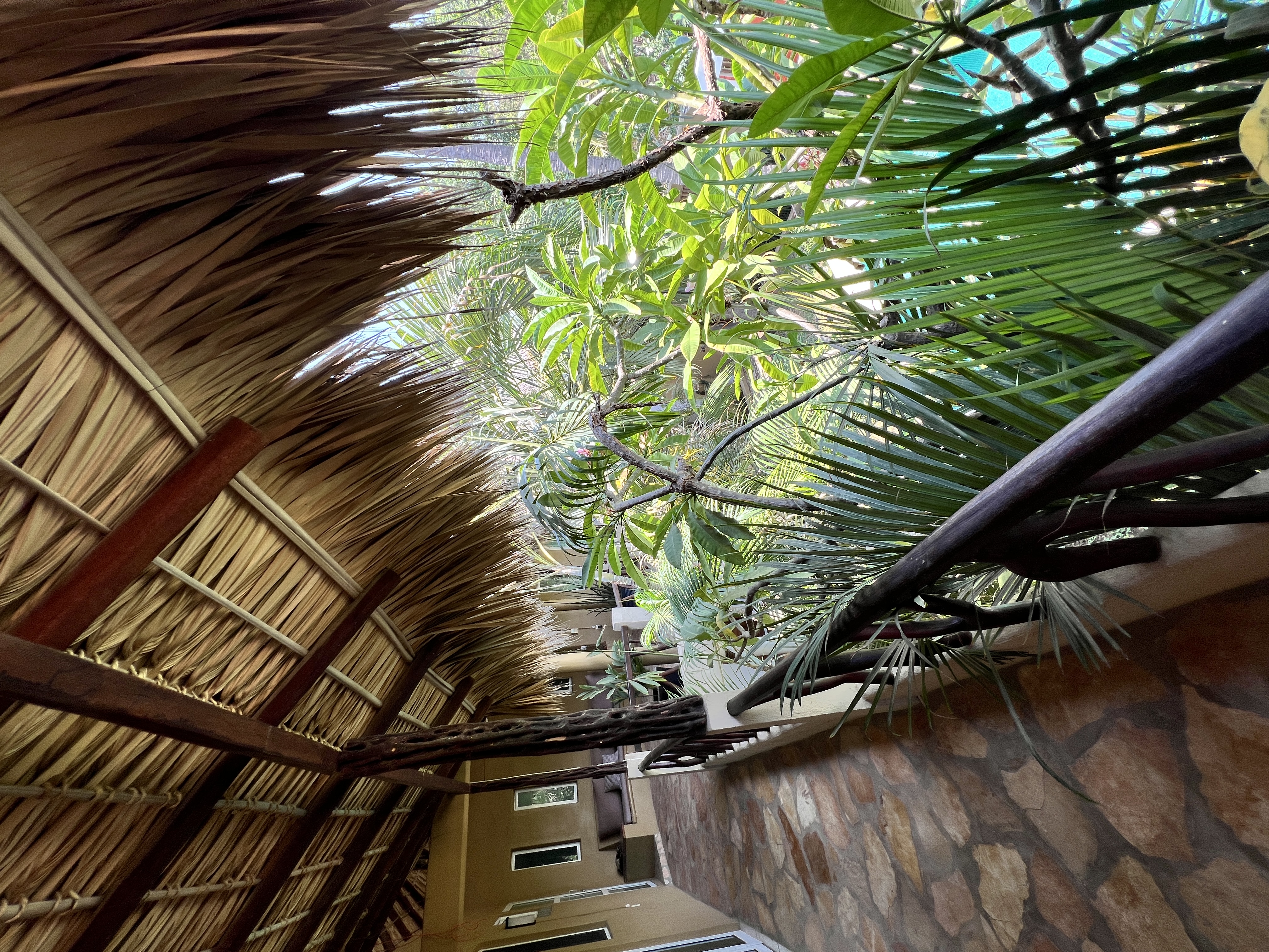 Tropical upstairs balcony